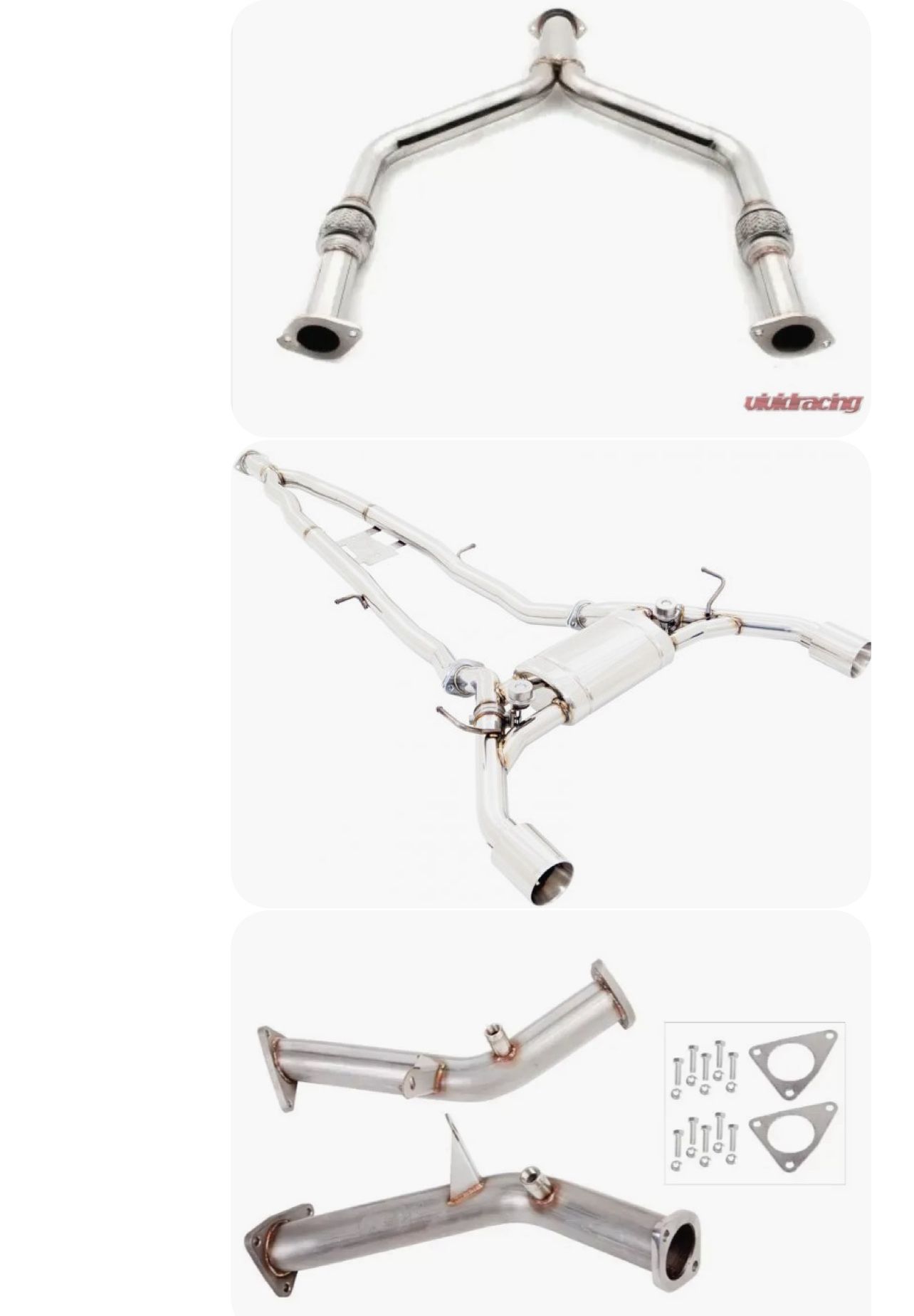 2015 Infiniti Q50 3.7 AWD Premium Exhaust System Car parts