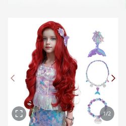 Little Mermaid Wig Kids