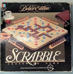 Scrabble Deluxe Edition with Turntable Board COMPLETE just $20