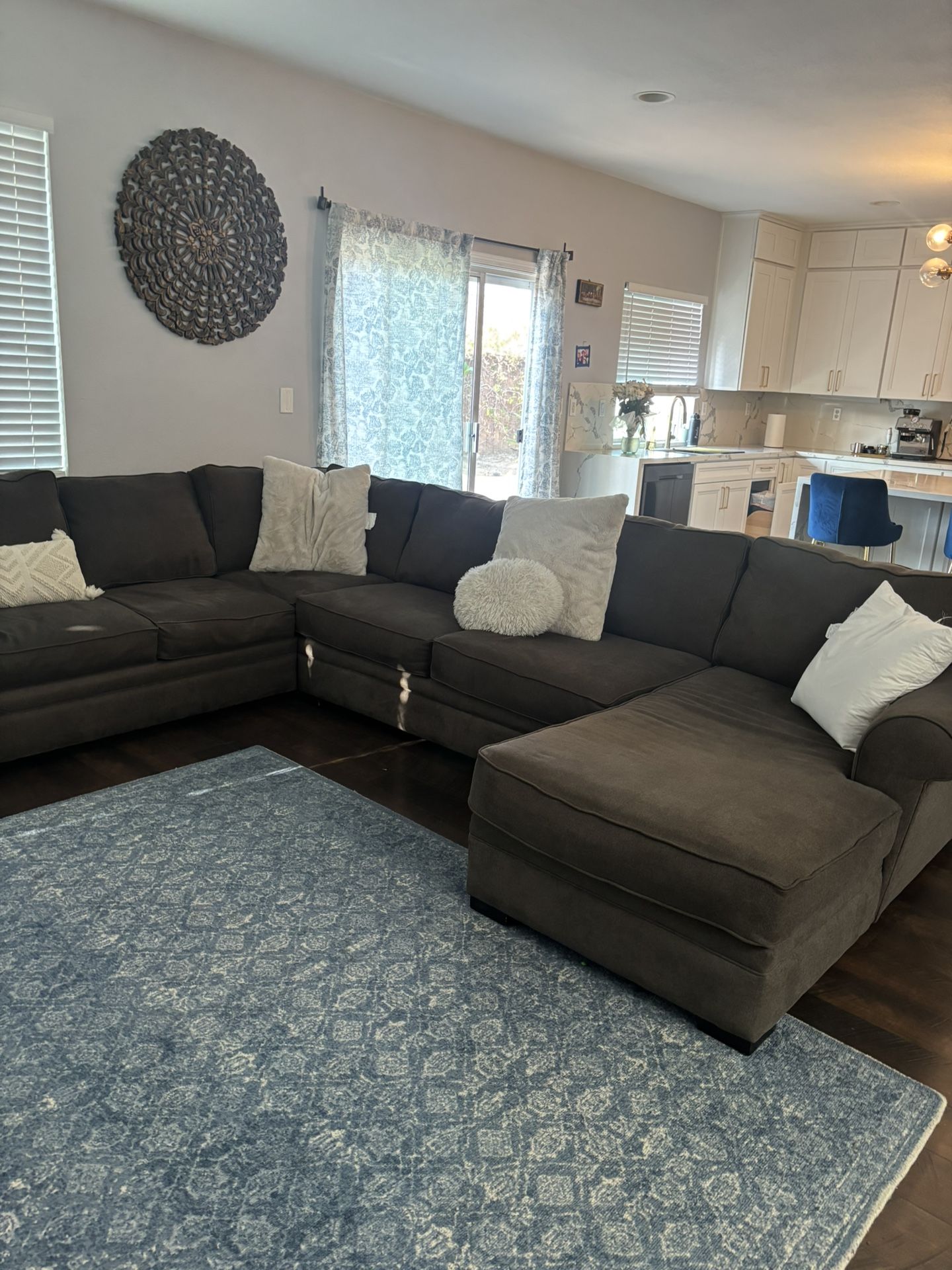 grey 3 piece Sectional couch