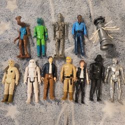 Vintage Star Wars Action Figures 70s 80s! Collectable Rare!