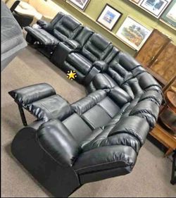 3 Piece Ashley Reclining Sectional