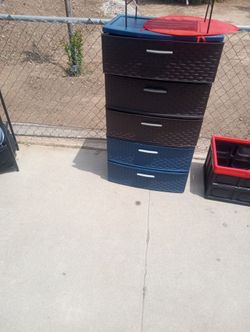 5 drawer plastic dresser
