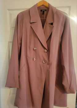TORRID brand Pink Suede Peacoat Size 3
