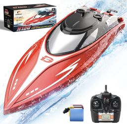 DEERC H120 Fast RC Boat for Pools and Lakes, 2.4 GHz 20+ MPH