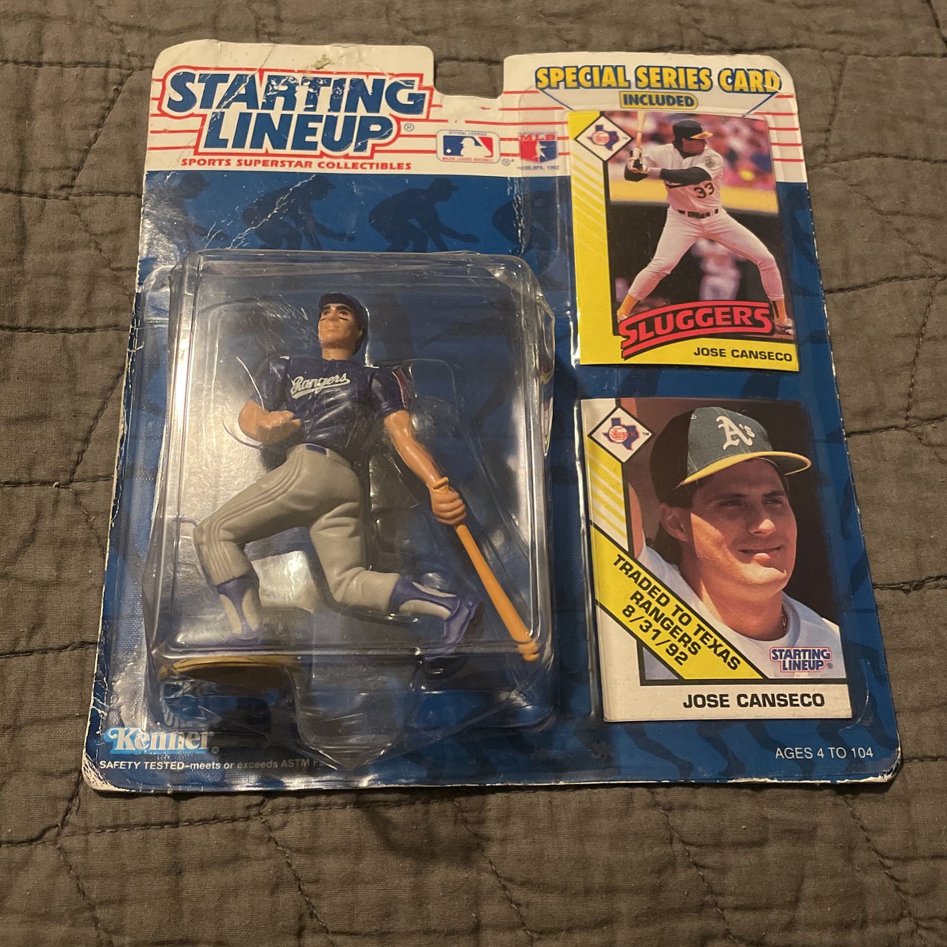  Jose Canseco Oakland A's Ranger Starting Lineup  Baseball Figurine Cards 1993