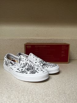 Vans ‘slip-on’  (U-COLOR) Tattoo Sneaker White Sz 12