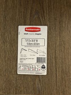 Rubbermaid shelves with brackets