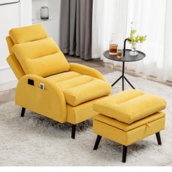 Accent Chair With Ottoman 