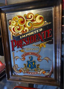 Presidente Brandy Pedro Domecq Bar Mirror