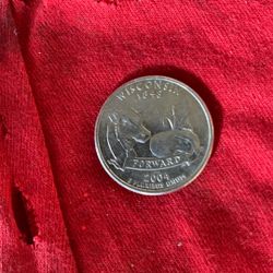 2004 Wisconsin Quarter Error coin