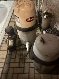 Hayward pump and 2 tanks