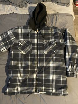 XL Menβs Flannel Hoodie