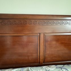 Cherry Color Full Bedroom Set 