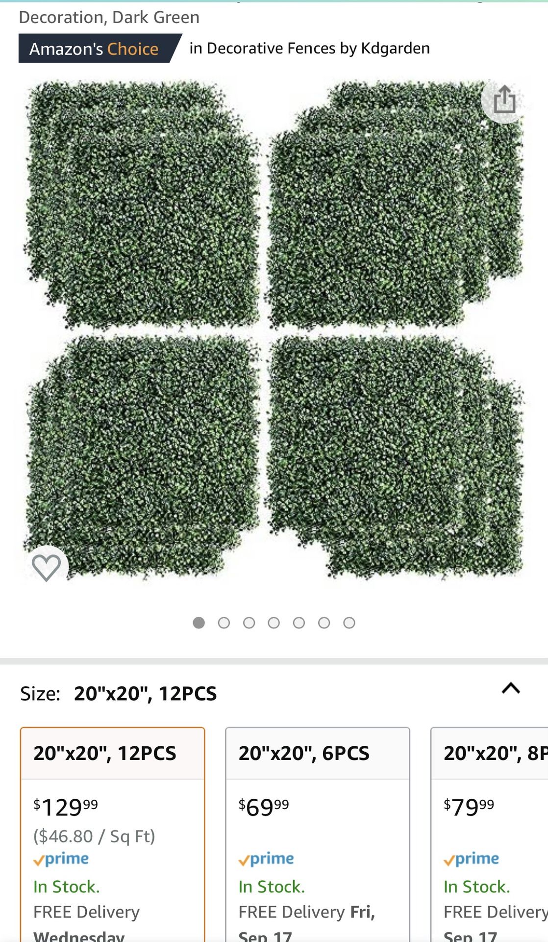 Decorating Green Shrubs (2 Boxes)