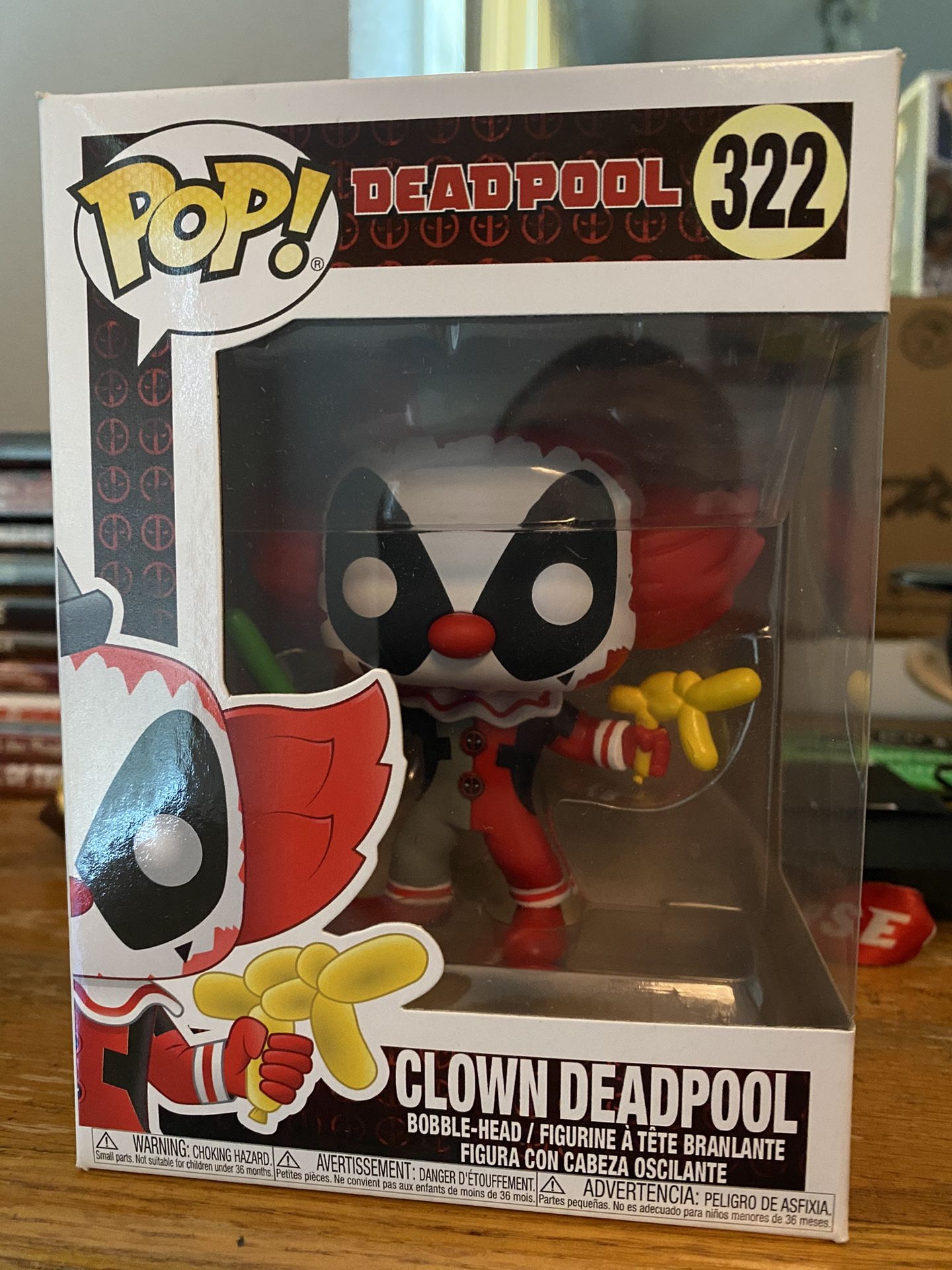 Clown Deadpool Marvel Funko Pop New