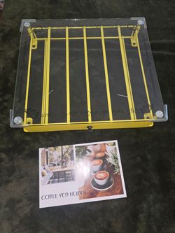 Kurig coffee pod holder organizer with glass top