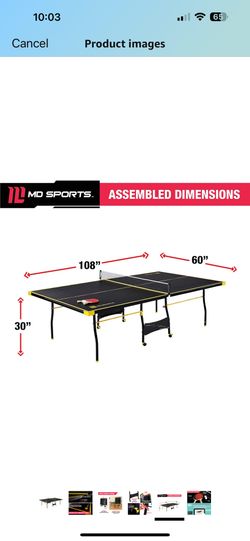 Free Ping Pong Table with cover included