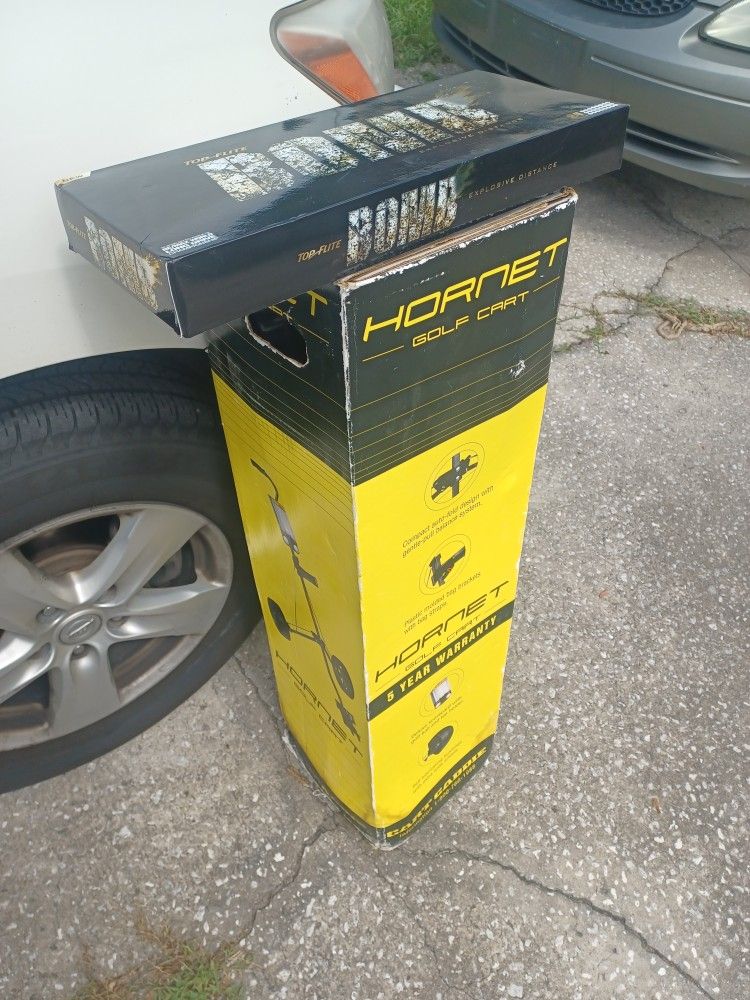 Brand New Hornet Golf Bag Cart and Top-flight Bomb Golf Balls all for - $80 FIRM