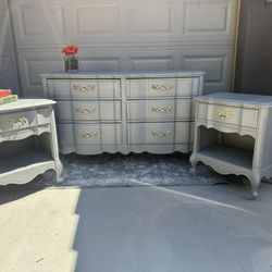 Dresser And 2 Nightstands In Grant Grey Available 