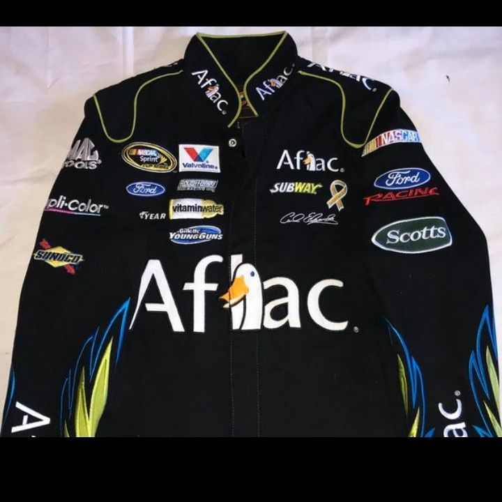 Carl Edwards #99 Aflac NASCAR Chase authentic jacket ( For Woman)