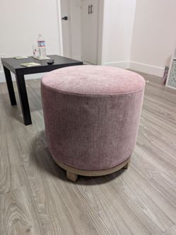 NEW Pink Swiveling Ottoman