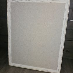 Wood Framed Fabric Bulletin Board 