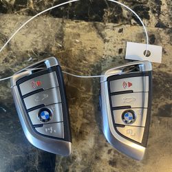 Pair Of Official OEM BMW Key Fobs . 