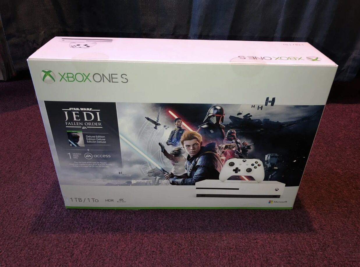 Microsoft Xbox One S 4K Star Wars Jedi Fallen Order Deluxe 1 TB Limited Console