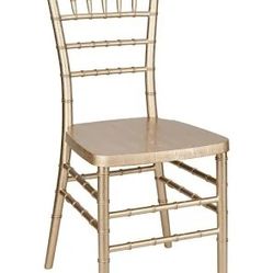 Champagne Gold Chivary Chair (RENT)
