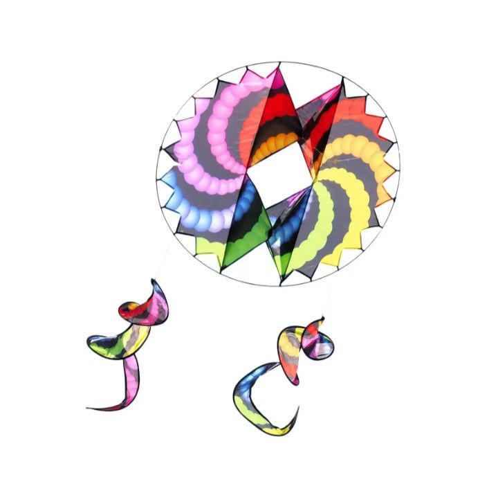 Kite. 3D. 36". CircleWing, With Spiraling Tails 
