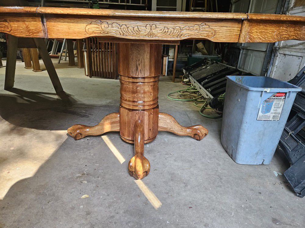 oak dining room table