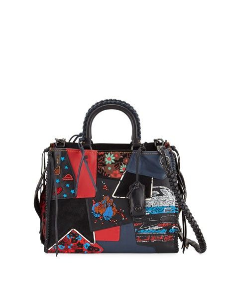 Coach Rogue 1941 Patchwork Red Satchel