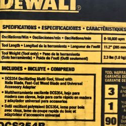 Atomic Series Dewalt 20v BrushlessOscillating Multi Tool!!!!!