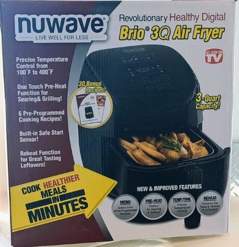 NUWAVE Brio 3Q Digital Air Fryer As Seen On TV