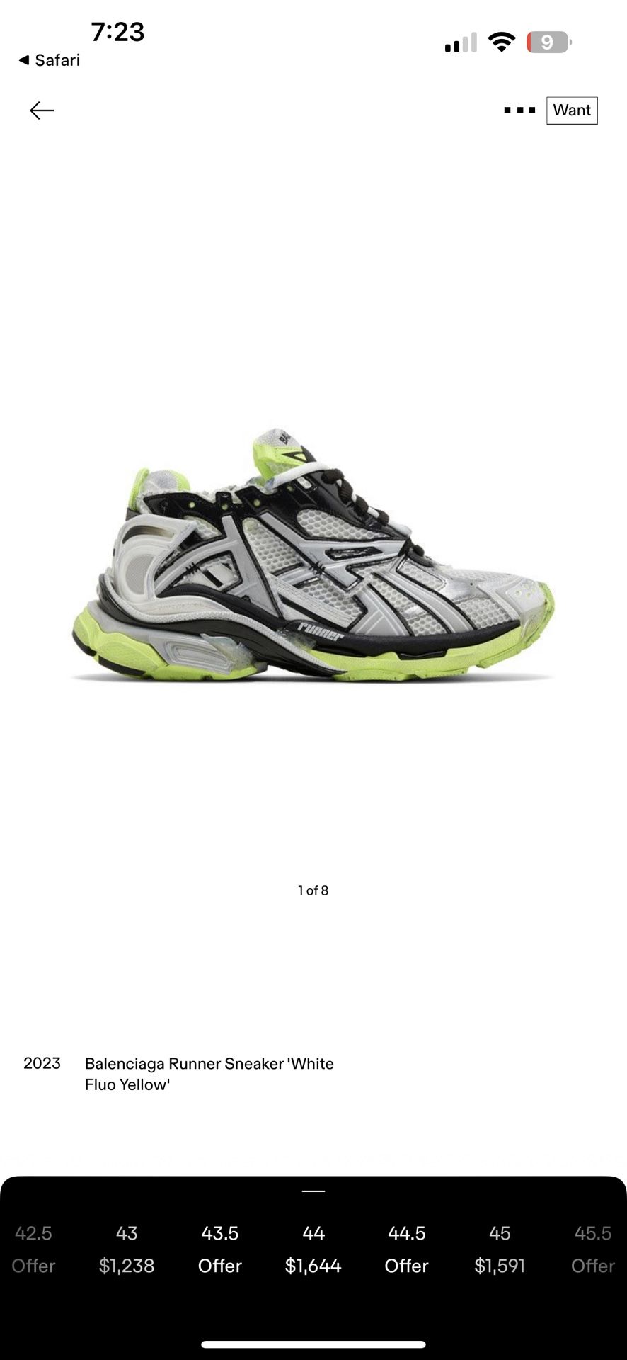 Balenciaga Runner For Sale