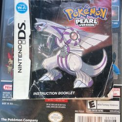 Pokemon Pearl Manual Only