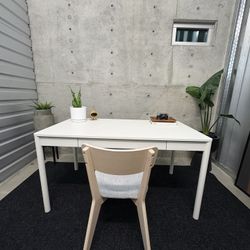 IKEA “TONSTAD” DESK WITH CHAIR (DELIVERY AVAILABLE) 