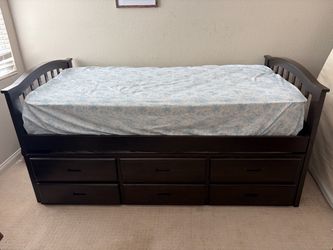 FREE! Twin Bed with Trundle, Mattresses Included