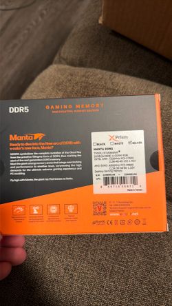 DDR5 7200mhz CL36-46-46-105 32gb set