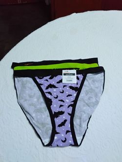 Halloween Bat Print Bikini Underwear. Medium 8-10