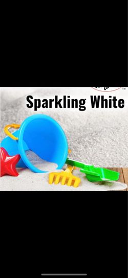 Sandtastik sparkling white play sand