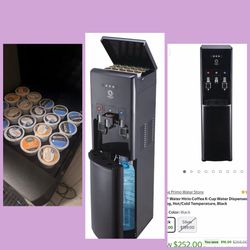 Primo® Water Htrio Coffee K-Cup Water Dispenser Bottom Loading, Hot/Cold Temperature, Black Actual Color: Black$150 like new