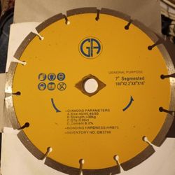 Di As mond. Dry Cutting. Blade.   7. ,inch. Size