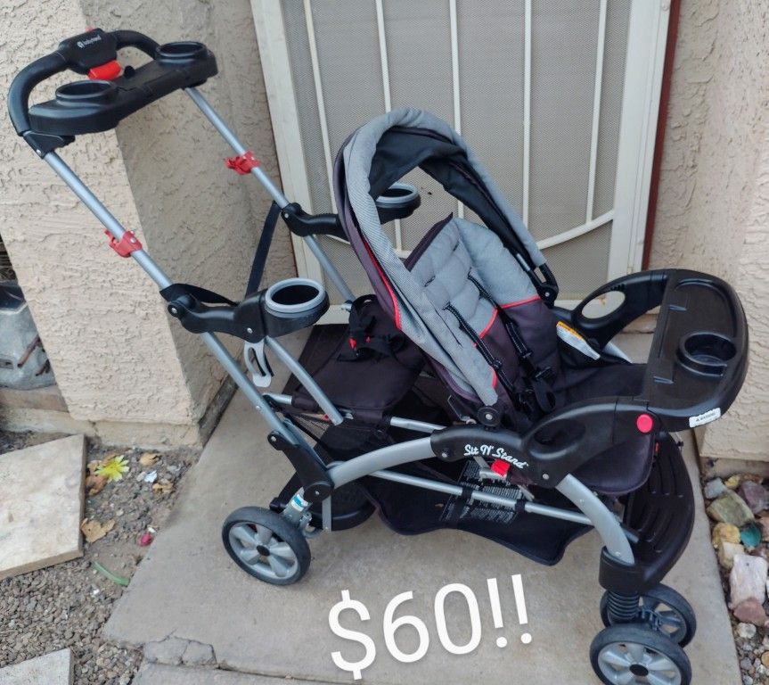 Sit and stand stroller