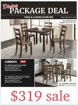 Dining Set 5pcs