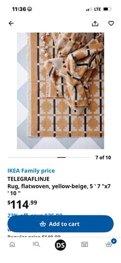 Cute scandi Ikea rug “TELEGRAFLINJE”