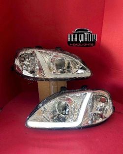 Honda Civic 1999. 2000 headlights.