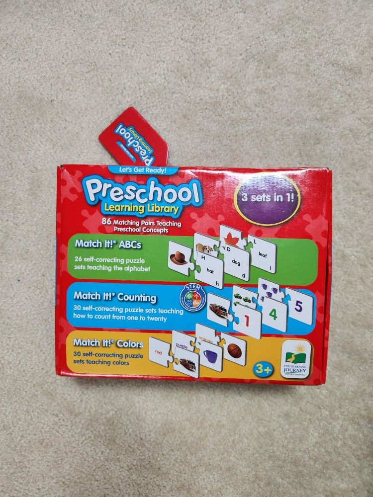 Preschool Learning Puzzle ABC 123