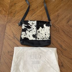 C. Felis Shoulder or Crossbody Bag - Black and White - Excellent to Like New - From Argentina